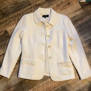 Talbots petites white blazer size 2p